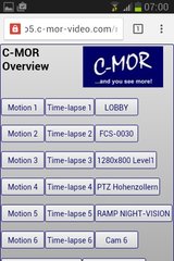 C-MOR Android Start Page